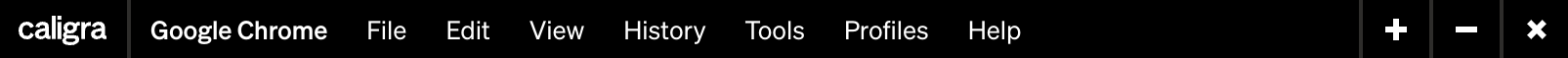 Workbench menubar layout